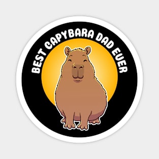 Cute Best Capybara Dad Ever Magnet